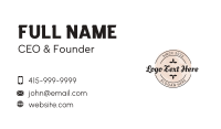 Feminine Emblem Wordmark Business Card Preview