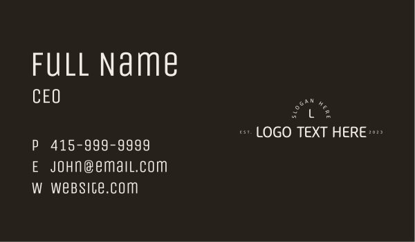 Luxe Event Styling Wordmark Business Card Design Image Preview