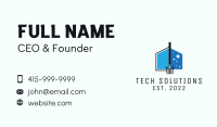 Blue House Cleaner Business Card Image Preview