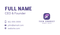 Software Programmer Letter F Business Card Image Preview