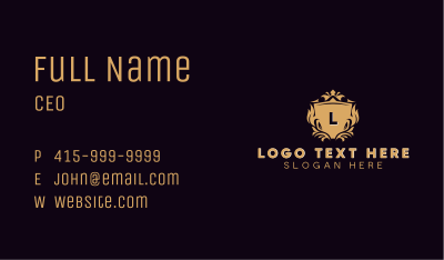 High End Academy Shield  Business Card Image Preview