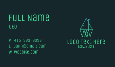 Geometric House Property Business Card Image Preview