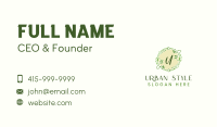 Leaf Spa Ornament Business Card Design