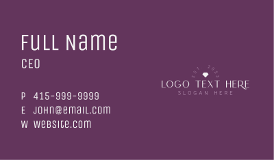 Diamond Jewelry Wordmark Business Card Image Preview