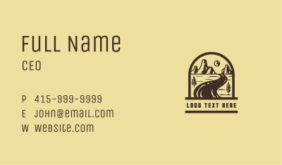 Nature Road Trip  Business Card Image Preview