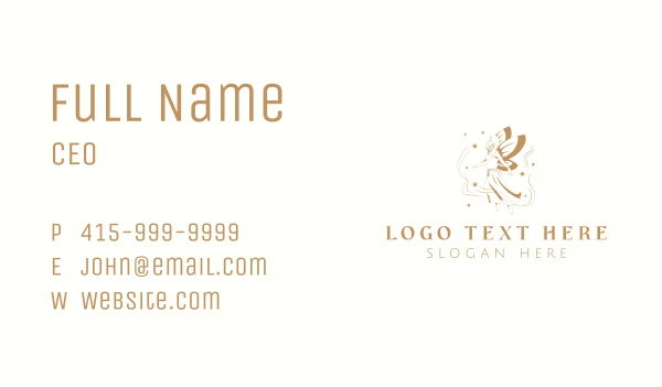 Elegant Magical Fairy Business Card Design Image Preview