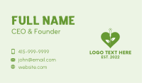 Organic Heart Acupuncture  Business Card Image Preview