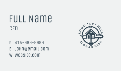 Home Pipe Repair Business Card Image Preview