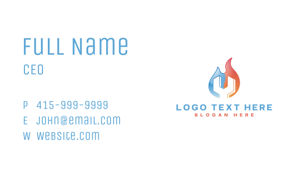 Thermal Wrench Repair Business Card Design Image Preview