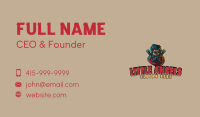 Gladiator Mascot Gaming Business Card Design