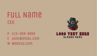 Gladiator Mascot Gaming Business Card Image Preview