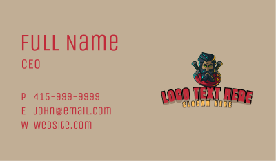 Gladiator Mascot Gaming Business Card Image Preview