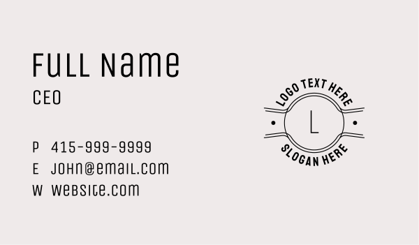 Business Badge Letter Business Card Design Image Preview