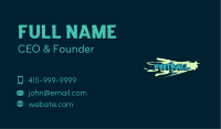 Freestyle Graffiti Wordmark Business Card Image Preview