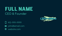 Freestyle Graffiti Wordmark Business Card Image Preview