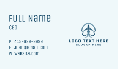 Jet Plane Aircraft Business Card Image Preview