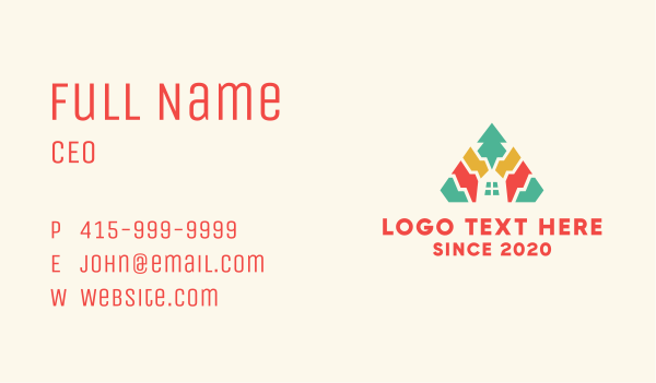 Tree House Cabin Business Card Design Image Preview