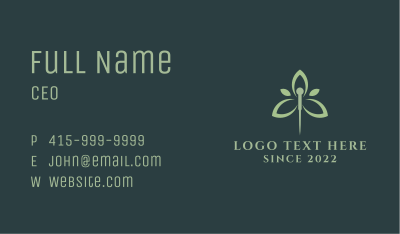 Needle Leaf Acupuncture Business Card Image Preview