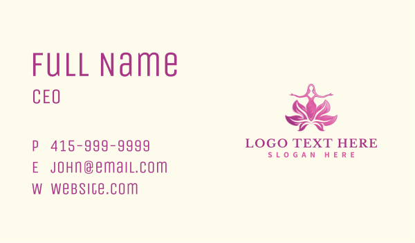Fashion Flower Lady Business Card Design Image Preview