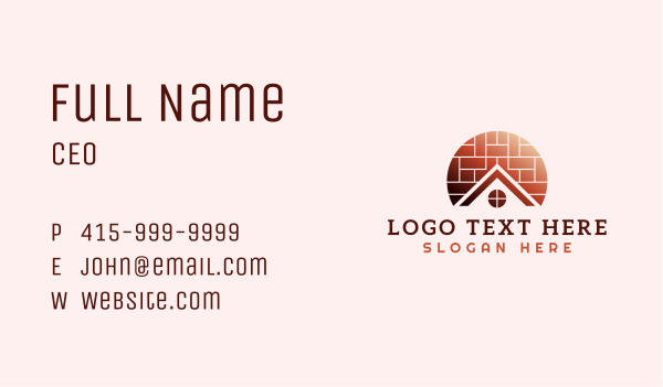 Home Brick Tiling Business Card Design Image Preview