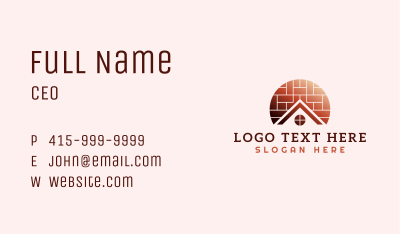 Home Brick Tiling Business Card Image Preview