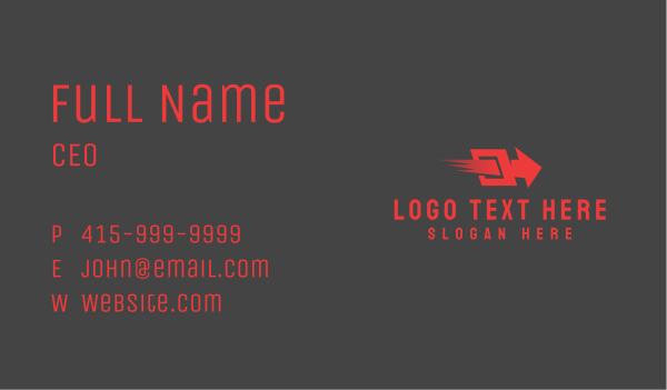 Quick Delivery Logistics Business Card Design Image Preview