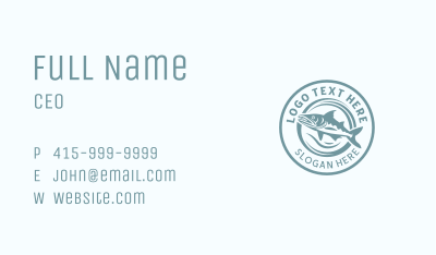 Fisherman Trout Fish Business Card Image Preview