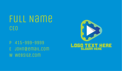 Mechanical Media Player Business Card Image Preview