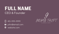 Styling Beautician Lettermark Business Card Image Preview