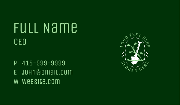 Shovel Plant Gardening Business Card Design Image Preview