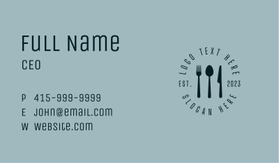 Food Diner Restaurant  Business Card Image Preview
