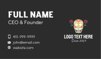 Mexican Sugar Skull Business Card Image Preview