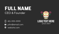 Mexican Sugar Skull Business Card Preview