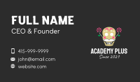 Mexican Sugar Skull Business Card Image Preview