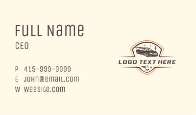 Auto Car Polisher  Business Card Image Preview