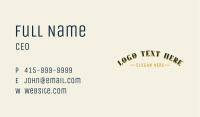 Classic Barbershop Wordmark Business Card Image Preview