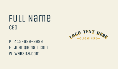 Classic Barbershop Wordmark Business Card Image Preview