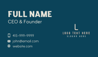 Minimalist Company Lettermark Business Card Design