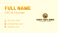 Backhoe Excavator Construction Business Card Design