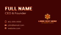 Thunder Lightning Energy Business Card Design