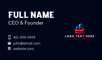 American Flag Building Business Card Image Preview
