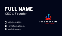 American Flag Building Business Card Design