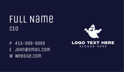 Haunted Spirit Ghost Business Card Image Preview
