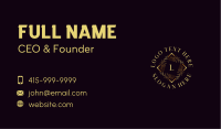 Ornament Decoration Boutique Business Card Design