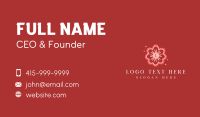 Flower Spa Wellness Business Card Design