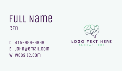 Brain Software Artificial Intelligence Business Card Image Preview