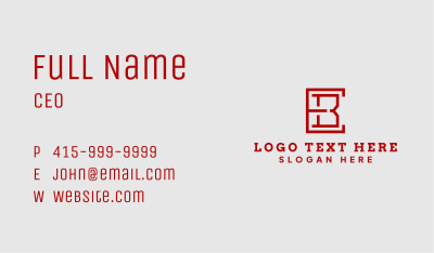 Manufacturing Factory Monogram  Business Card Image Preview