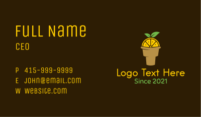 Lemon Ice Cream Business Card Image Preview