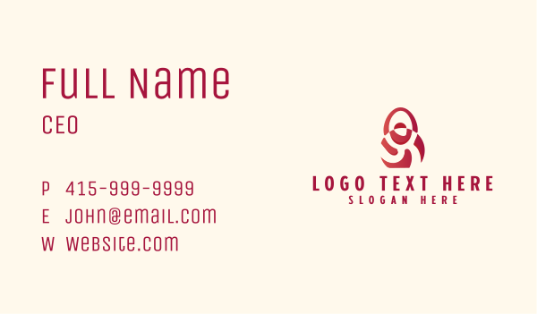 Red Kettle Bell Person Business Card Design Image Preview