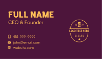 Yellow Burger Diner Business Card Image Preview